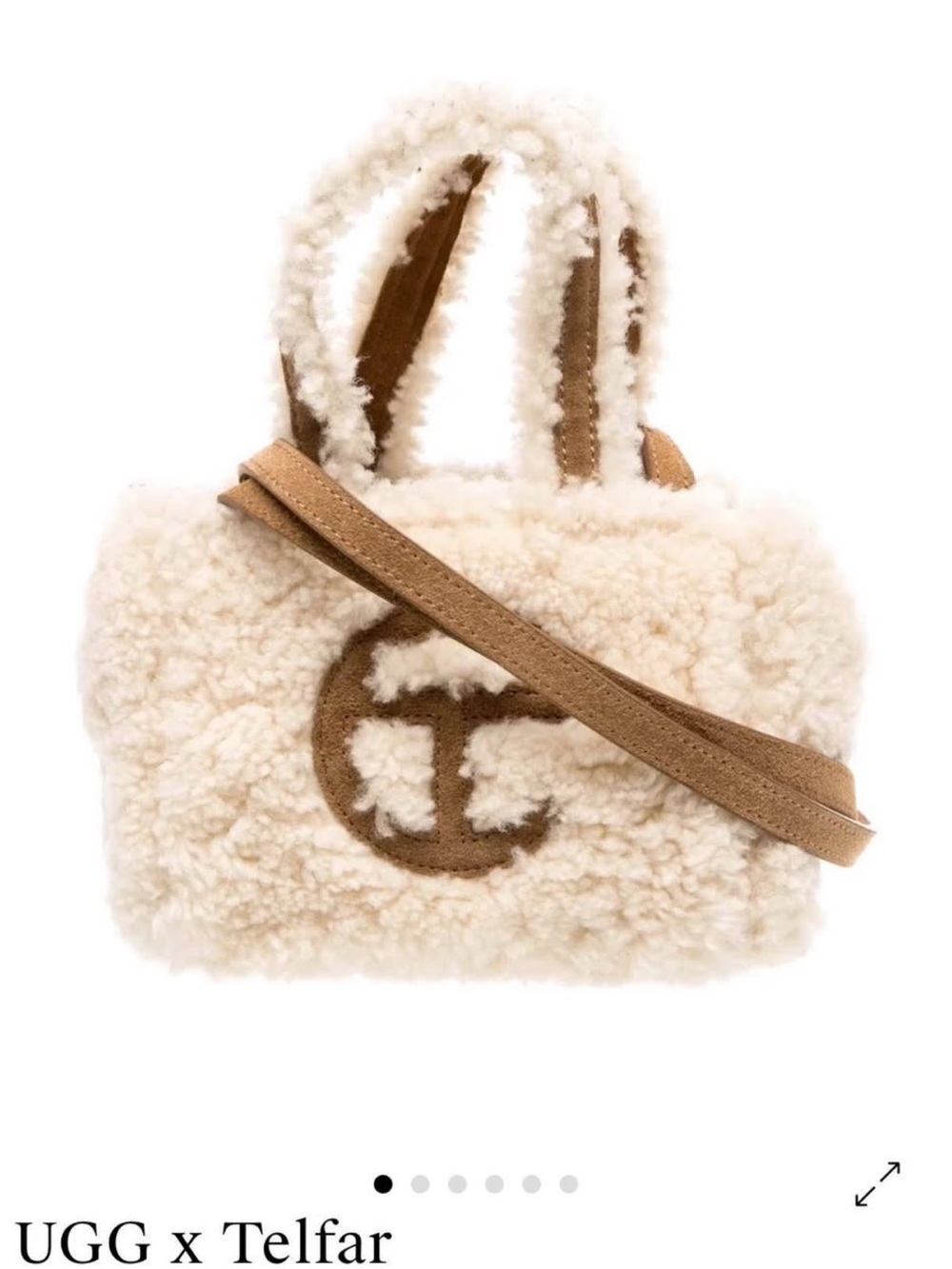 Ugg X Telfar small reverse bag